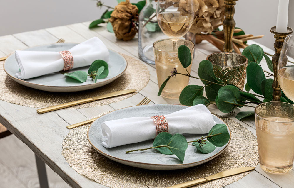 Rose Gold Napkin Rings newest